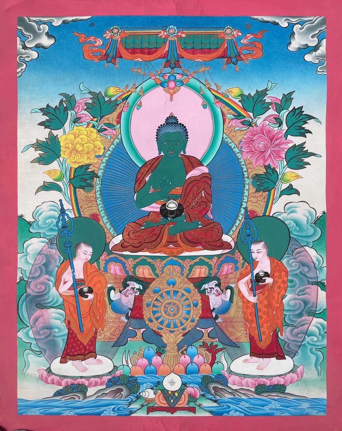 Lord Buddha (Brocadeless Thangka) | Exotic India Art