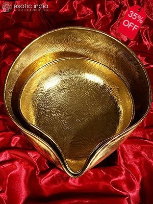 Brass Designer Urli (Set of 2)
