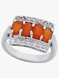 Carnelian With Cubic Zirconia