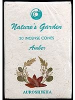 Amber - Nature's Garden Incense Cones (Pack 4 Packets)