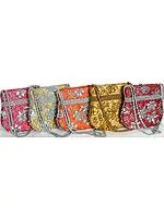 Lot of Five Handbags with Sequins and Embroidered Beads