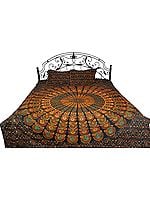 Bedspread from Pilkhuwa with Printed Giant Mandala