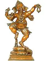 40" Dancing Ganesha In Brass | Handmade | Made In India