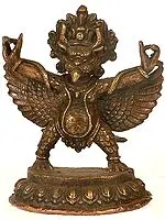 Small Garuda Brass Idol & Statue