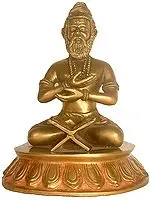 Saint Valmiki (With Shri Rama's Name Inscribed in the Open Book Before Him)