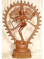 56" Large Size Nataraja In Brass | Handmade | Made In India