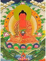 Tibetan Buddhist Deity Amitabha - The Buddha of Infinite Light