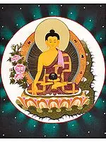 Shakyamuni Buddha Tibetan Thangka Painting