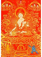 Sapta-lochani White Tara (Tibetan Buddhist Deity Seven-eyed Tara)