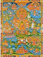 The Buddha Shakyamuni and the Events From His Life -Tibetan Buddhist