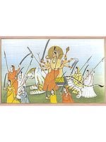 Devi Durga with Army of Matrkas