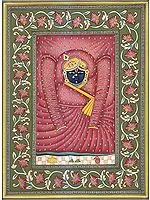 Shrinath Ji Watercolor Painting on Paper