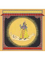 Devi Bhadrakali Contained In Solar Resplendence (Tantric Devi Series)