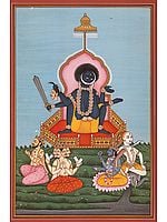 Goddess Kali in the Birth-Giving Posture