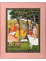Gopis Pleasing Krishna
