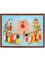 The Creation of Devi | Watercolour Painting on Paper