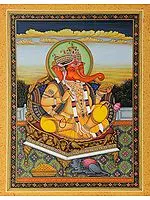 Enthroned Ganesha (Jaipur School)