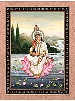 The Serene Padmasana Devi Sarasvati