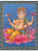 Shri Ganesha on Lotus