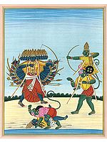Lord Rama Killing Ravana