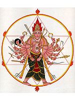 Shri Vishnu as Lord Sudarshana