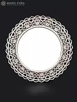 34" Round Shaped Wall Hanging Mirror | Home Decor