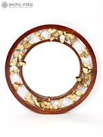 32" Butterflies Design Round Mirror | Wall Hanging | Home Decor