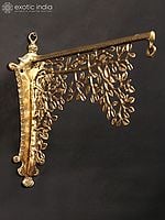 13" Tree Design Wall Hanging Bracket in Brass