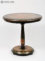 19" Wood Based Papier Mache Pedestal | Hand-Painted