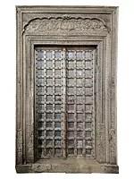 109" Large Attractive Entrance Gate | Wood Carving Door