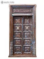 90" Large Vintage Indian Door | Home Temple Decor