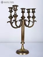 14" Vintage Style Candelabra in Brass