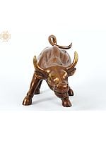 New York Wall Street Bull Brass Figurine