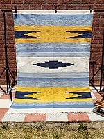 Cotton Multicolor Woven Carpet
