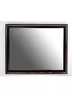 30" Wooden Rectangular Wall Hanging Mirror