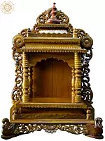 Large Hand Carved Mandapam (Temple) | Wooden Handicrafts