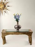 42" Large Designer Brass Table | Metal Furniture