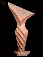 Pink Stone Modern Abstract Art Sculpture