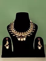 Designer Choker Necklace set from Rajasthan with Hand crafted Sparrows