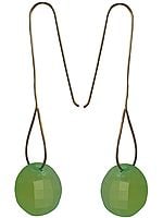 Faceted Green Chalcedony Earrings