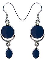 Blue Chalcedony Earrings | Sterling Silver