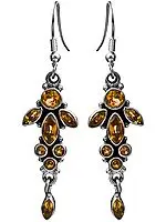 Faceted Citrine Earrings