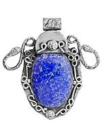 Lapis Lazuli Serpent Pendant