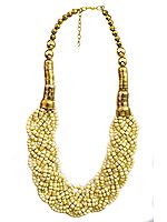 Twisted Beaded Necklace | Indian Fashion Jewelry