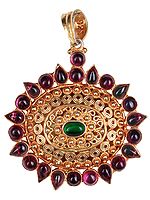 Double-Sided Filigree Pendant (South Indian Temple Jewelry)
