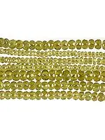 Faceted Afghani Peridot Rondells