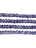 Faceted Blue Sapphire Rondells