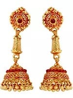 Jhumka Earrings (South Indian Temple Jewelry)