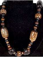 Necklace with Wooden Beads