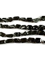 Obsidian Snow Flake Faceted Tumbles